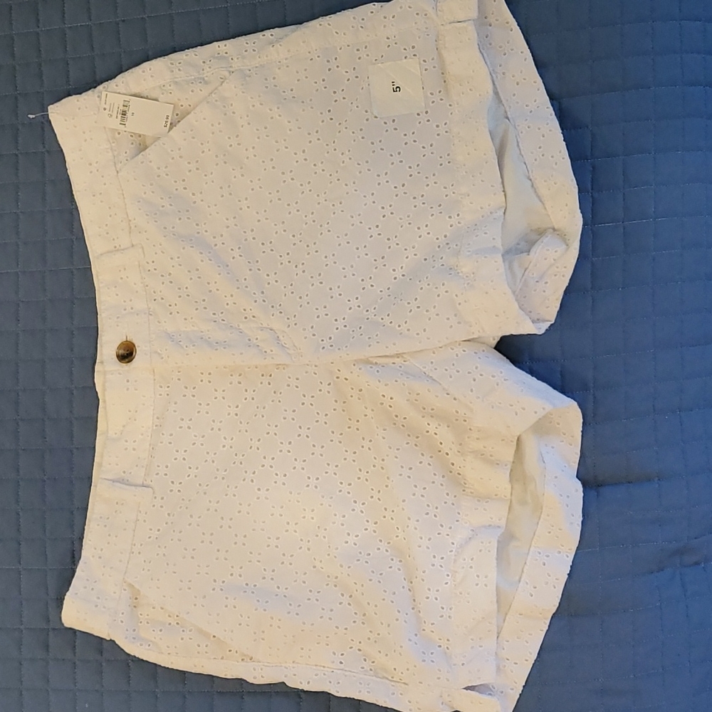 Old Navy White Eyelet Everyday Shirts NWT